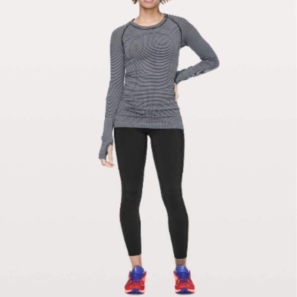 *SOLD*Lululemon Fast & Free 7/8 Tight II *Non-Reflective Nulux 25" Black Size 4